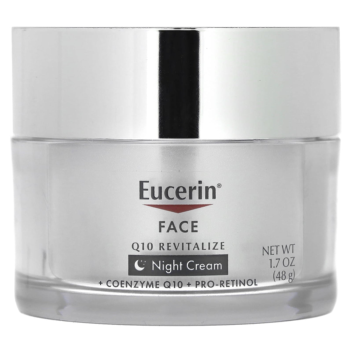 Eucerin, Face, Q10 Revitalize Night Cream, For All Skin Types, Fragrance Free, 1.7 fl oz (48 g)