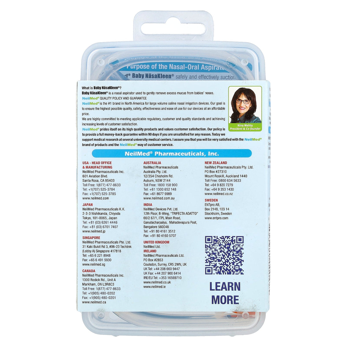 Squip, NeilMed NasaKleen, Babies & Kids Nasal-Oral Aspirator, 1 Kit
