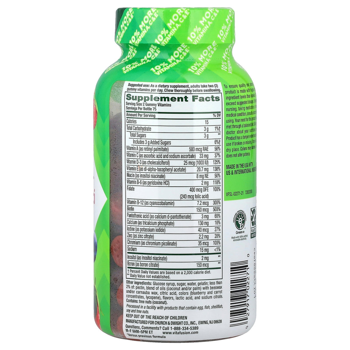 VitaFusion, Women's Multi Gummy, Berry, 150 Gummies