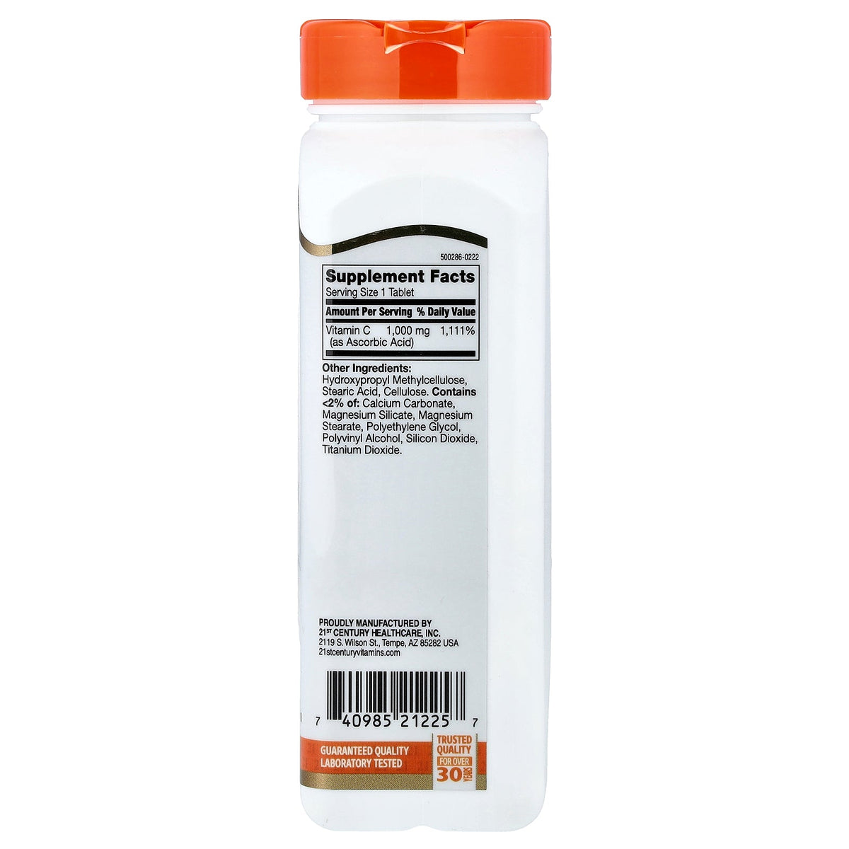 21st Century, Vitamin C, Prolonged Release, 1,000 mg, 110 Tablets
