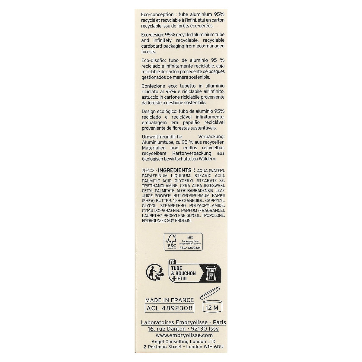 Embryolisse, Multi-Function Moisturizer, 1.01 fl oz (30 ml)