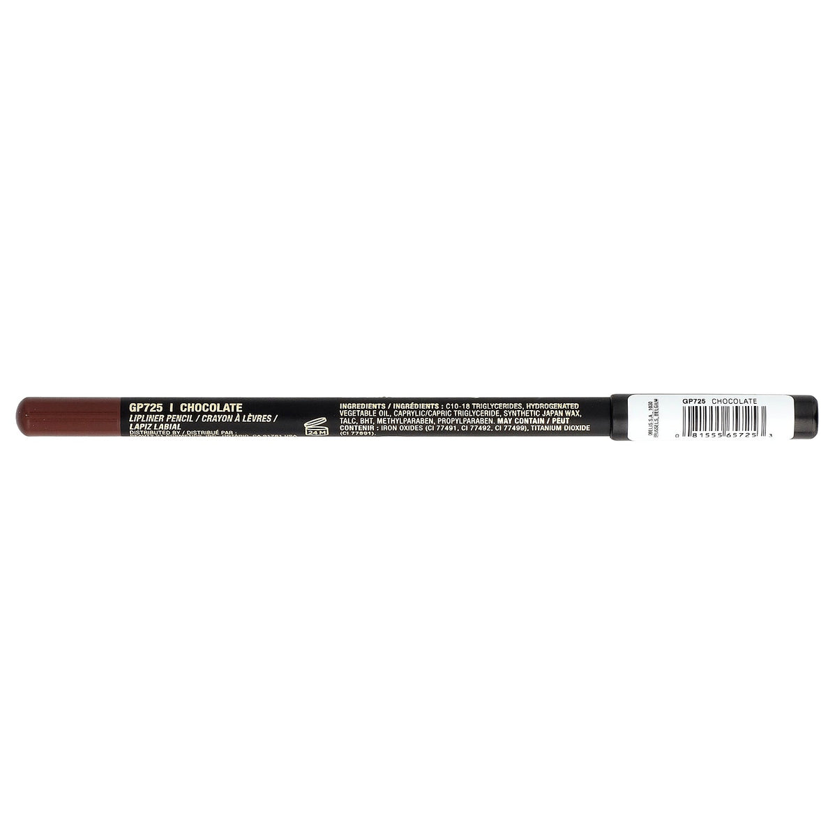 L.A. Girl, Perfect Precision, Lipliner Pencil, GP725 Chocolate, 0.05 oz (1.49 g)