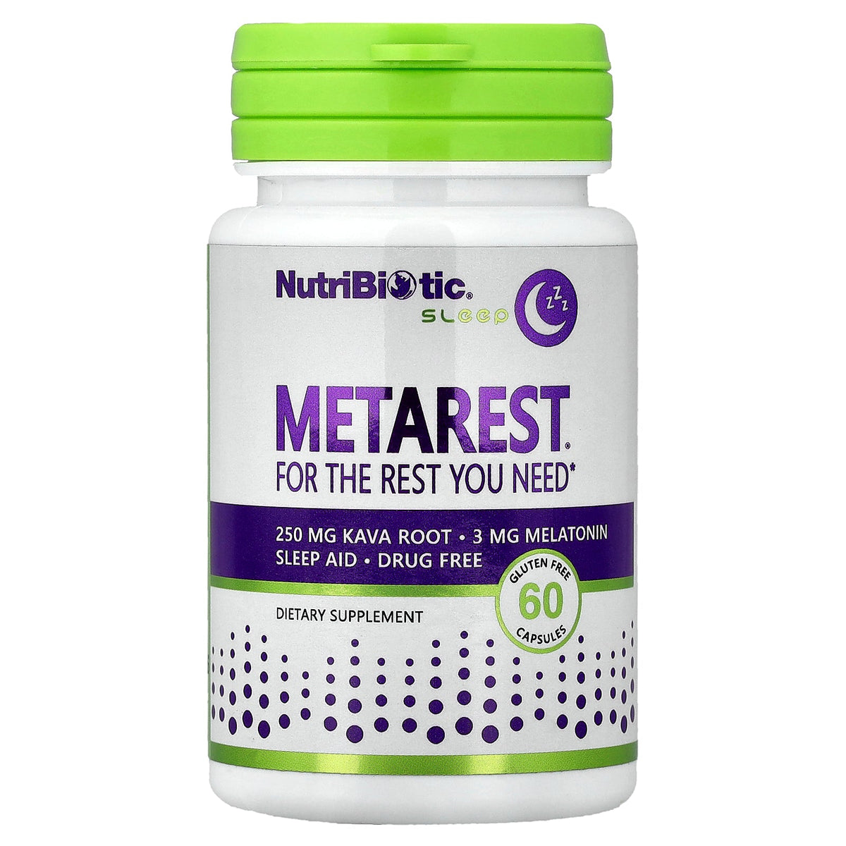 NutriBiotic, Sleep, MetaRest®, 60 Capsules