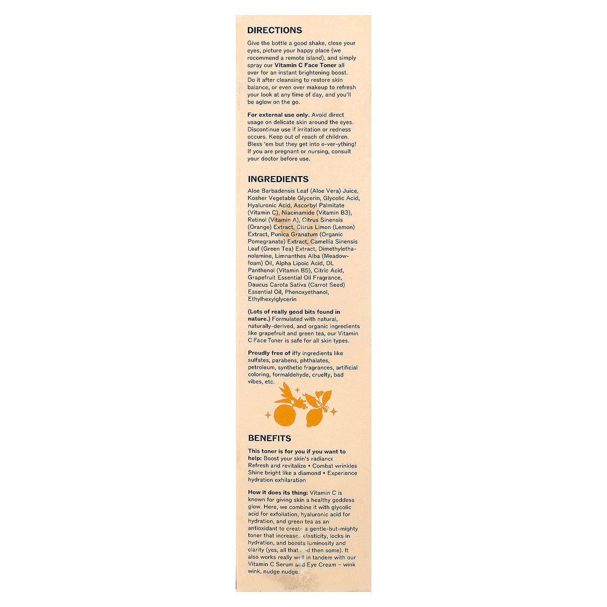 Lilyana Naturals, Vitamin C Face Toner, For All Skin Types, 6.42 fl oz (190 ml)