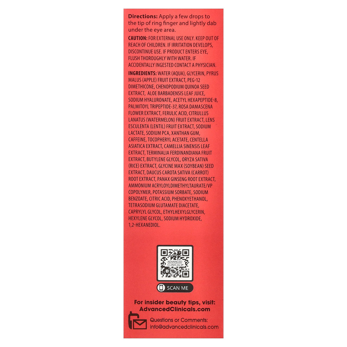 Advanced Clinicals, Dark Circle Eye Serum, 1.75 fl oz (52 ml)