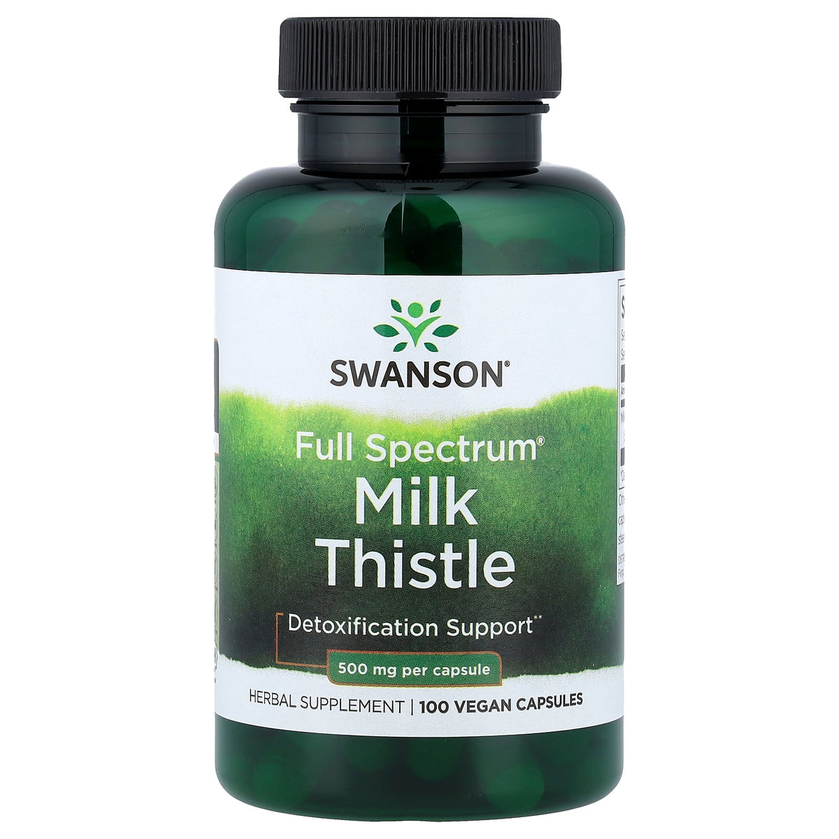 Swanson Vitamins, Full Spectrum® Milk Thistle, 500 mg, 100 Vegan Capsules