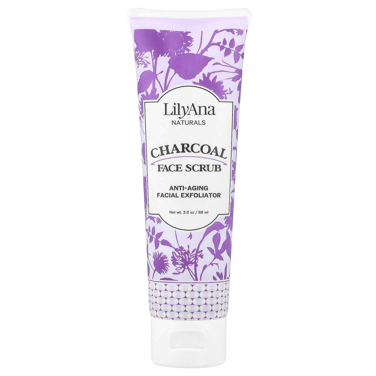 Lilyana Naturals, Charcoal Face Scrub, For All Skin Types, 3 oz (88 ml)