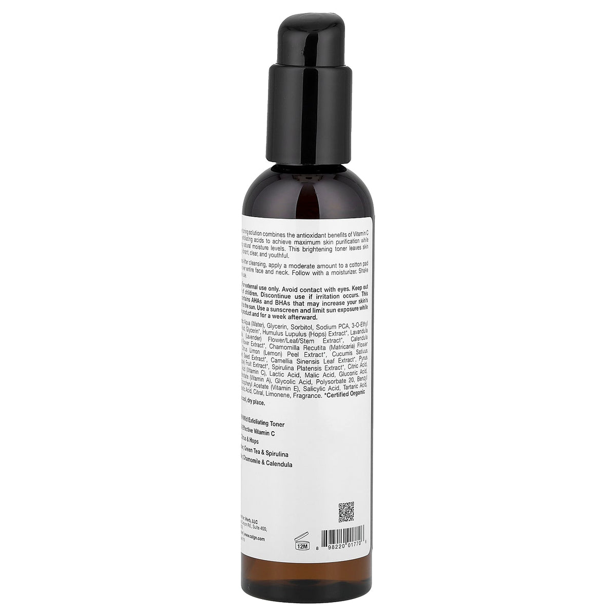 California Gold Nutrition, Vitamin C Toner, Enhanced Brightening Toner, 6 fl oz (177 ml)