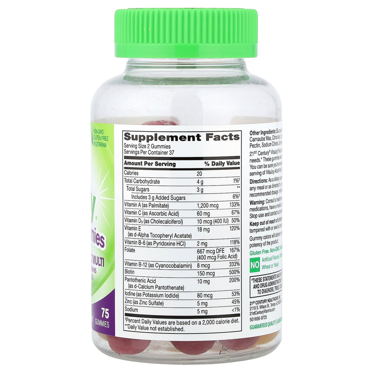 21st Century, VitaJoy® Adult Multi Gummies, Fruit, 75 Gummies