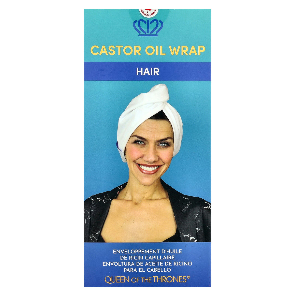 Queen of the Thrones, Castor Oil Wrap, Hair, 1 Count