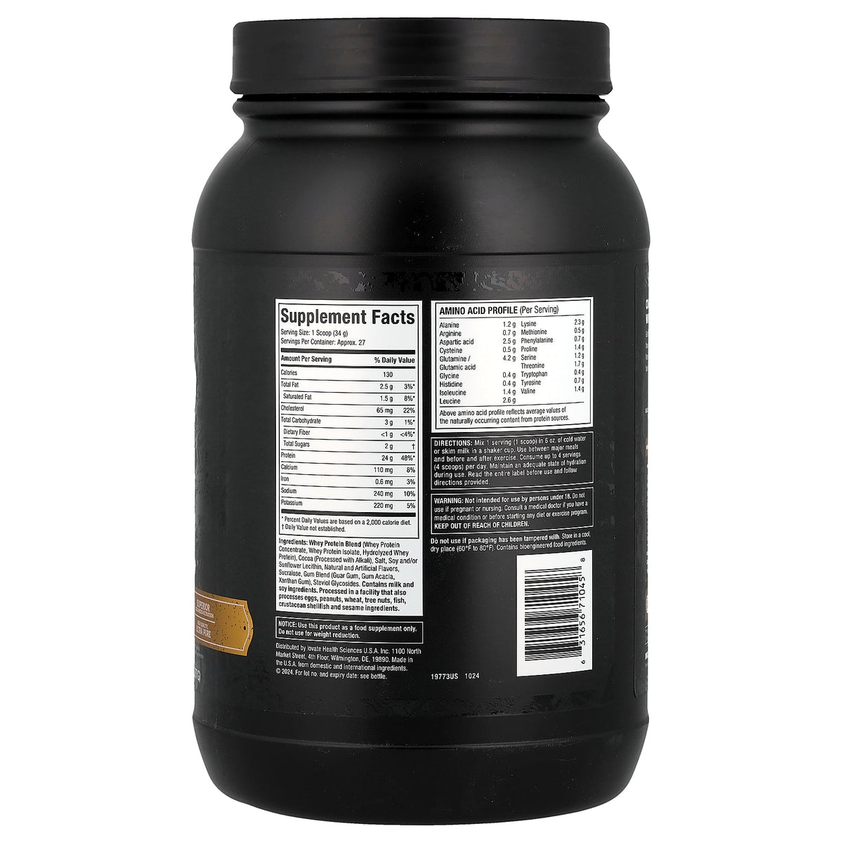 MuscleTech, Nitro-Tech™ Whey Gold, Gourmet Whey Protein, Double Rich Chocolate, 2 lbs (907 g)