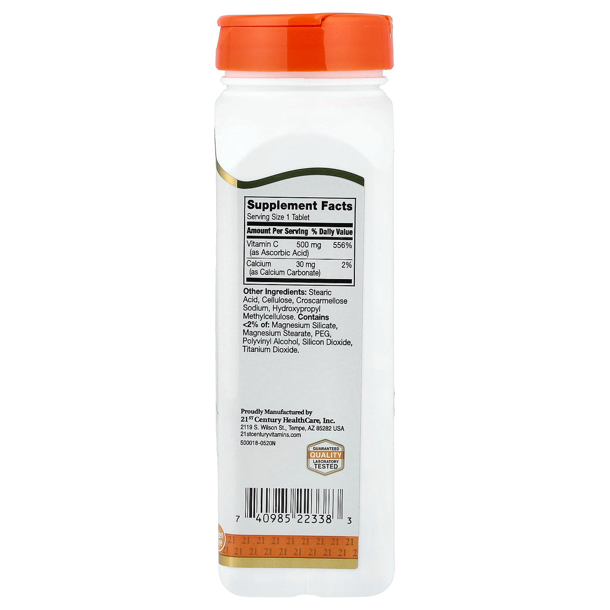 21st Century, Vitamin C, 500 mg, 250 Tablets