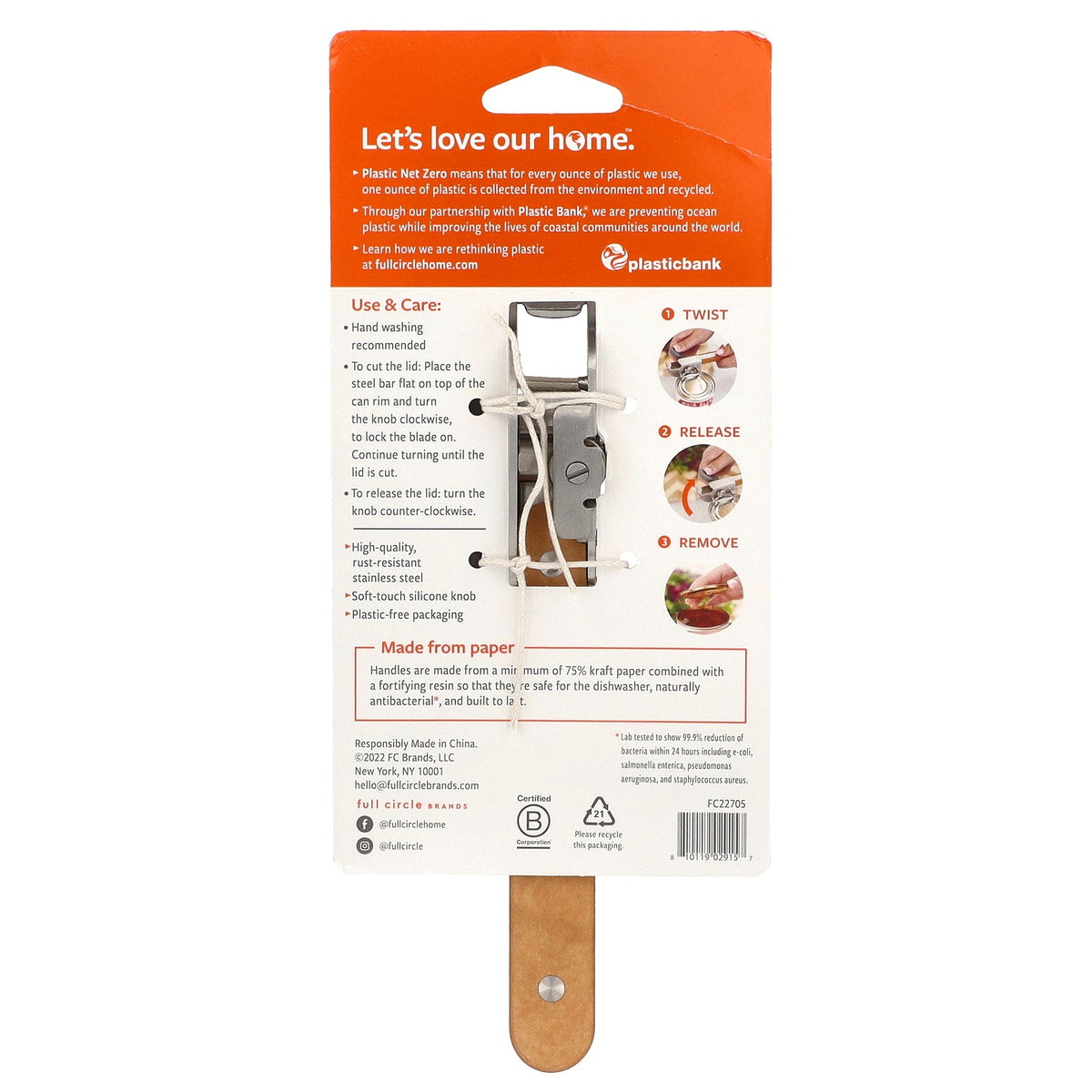 Full Circle, Smooth Operator™, Smooth Edge Can Opener, 1 Count