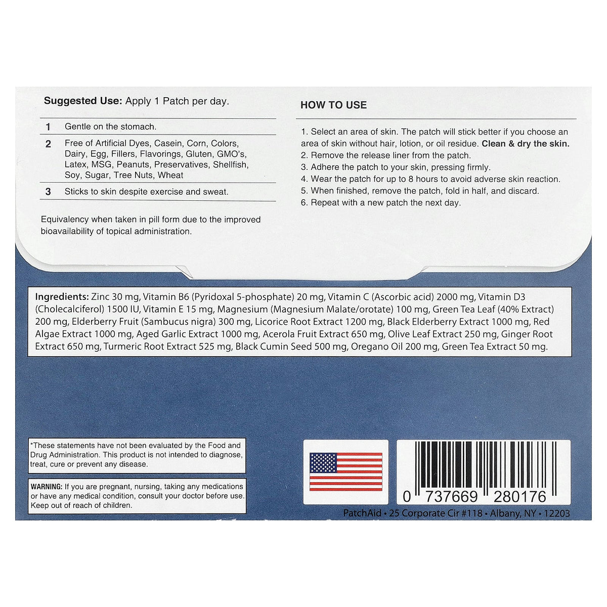 PatchAid, Immune Defense Plus Patch, 30 Patches