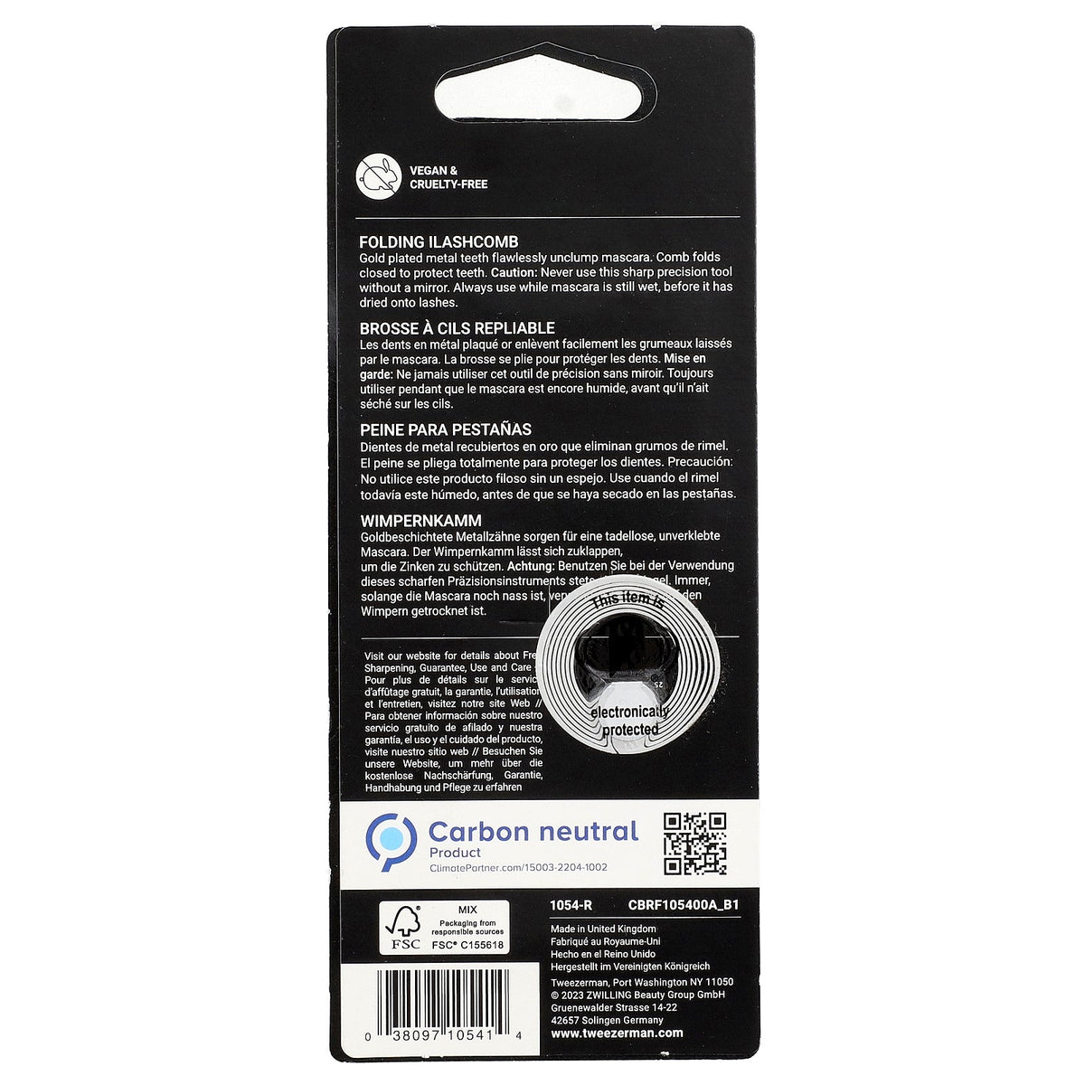 Tweezerman, Folding Ilashcomb, 1 Count