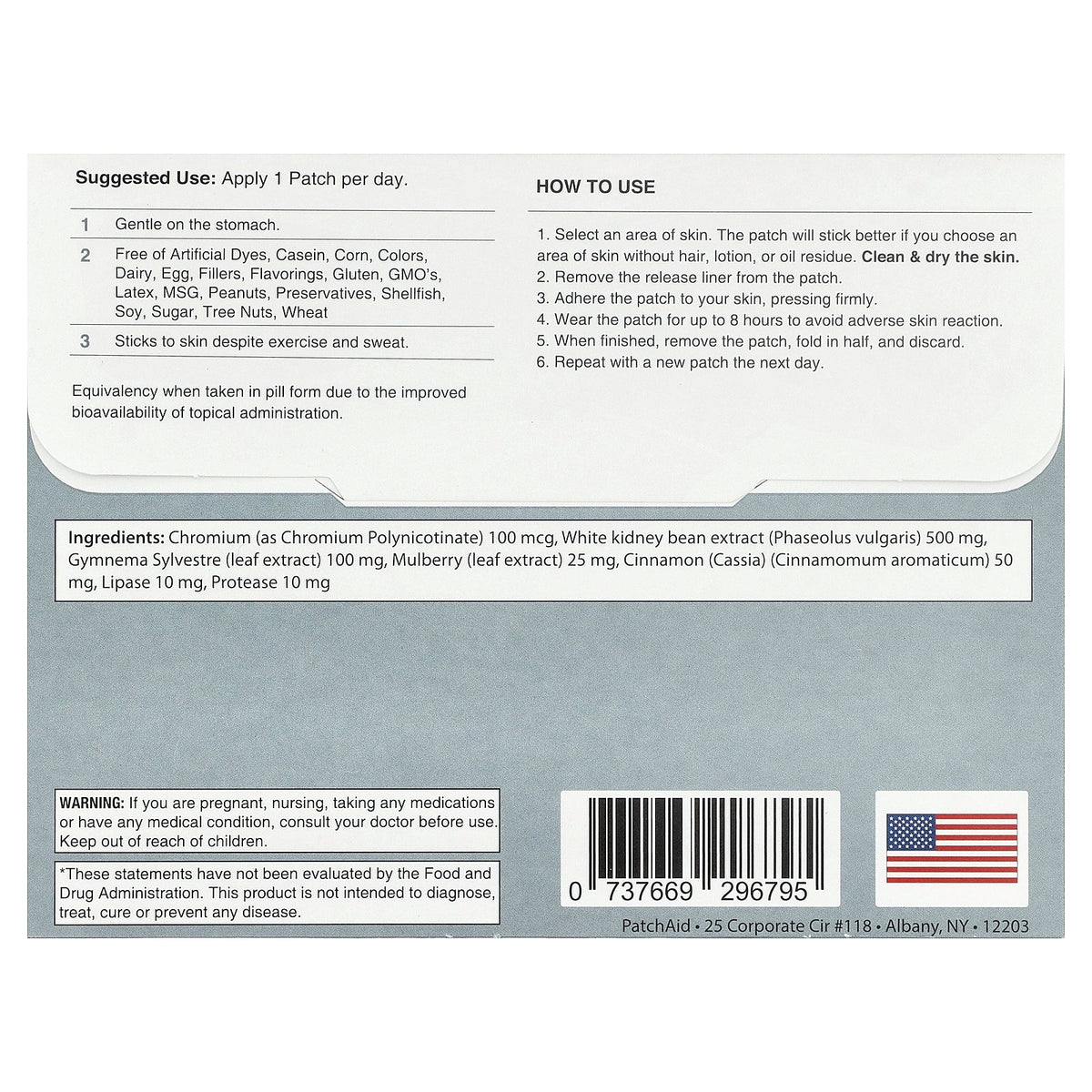 PatchAid, Carb Neutralizer Patch, 30 Patches