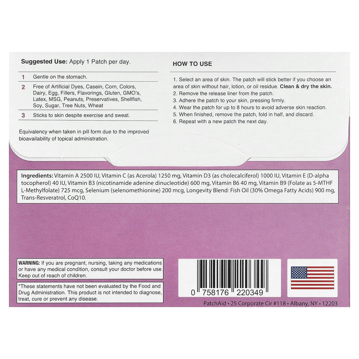 PatchAid, Anti-Aging Complete Patch, 30 Patches