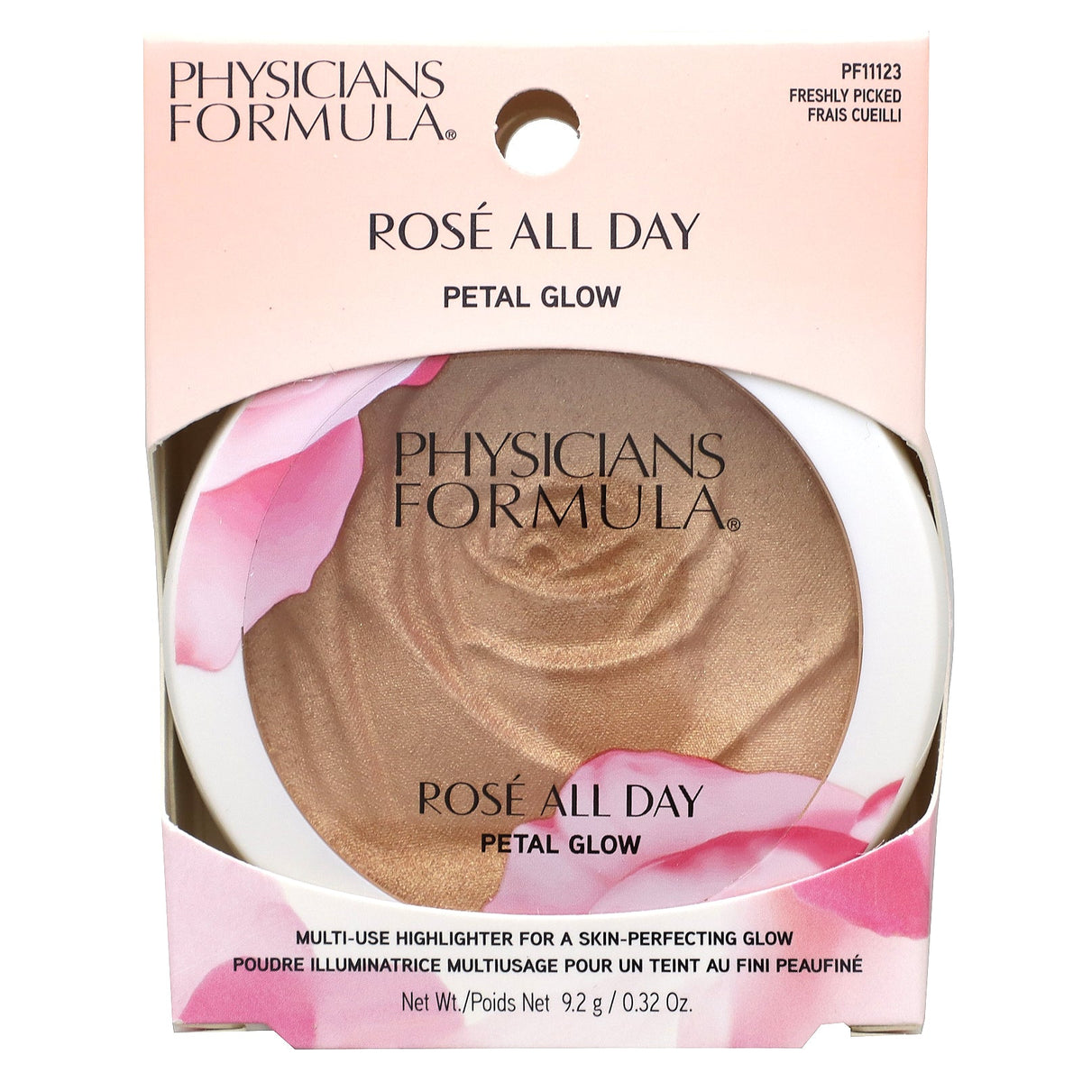 Physicians Formula, Rosé All Day Petal Glow, Multi Use Highlighter, PF11123 Freshly Picked, 0.32 oz (9.2 g)