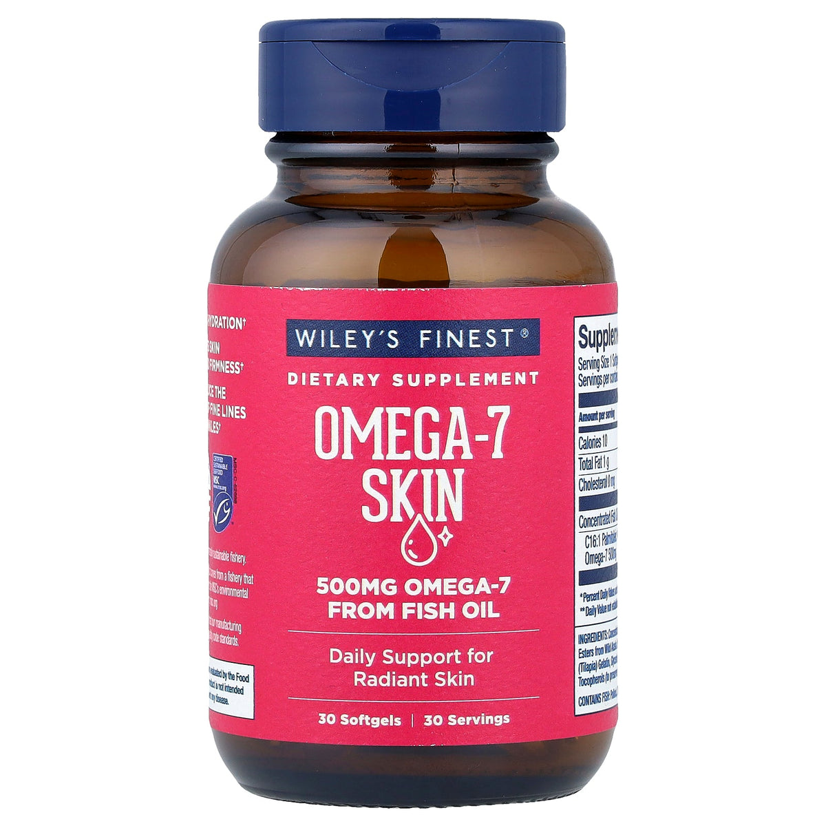 Wiley's Finest, Omega-7 Skin, 30 Softgels