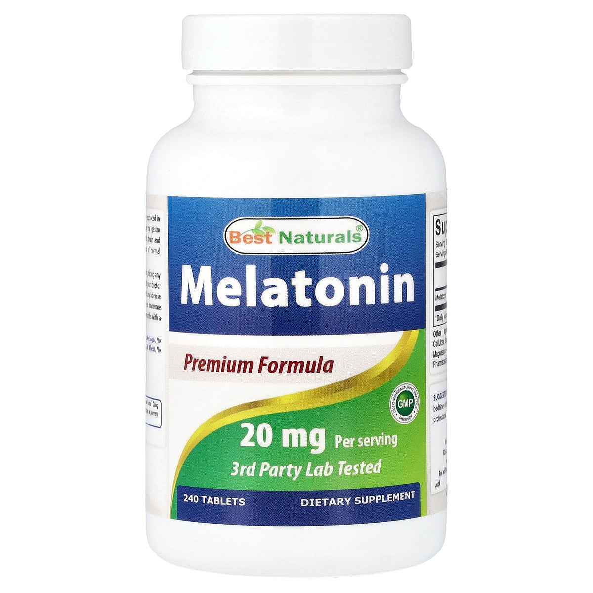 Best Naturals, Melatonin, 240 Tablets (10 mg per Tablet)