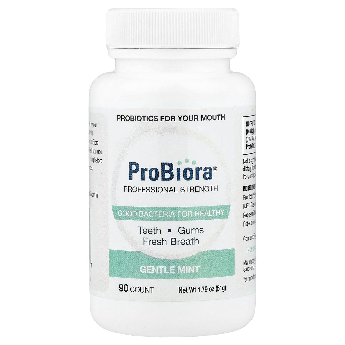 ProBiora, Dental Probiotics, Gentle Mint, 90 Tablets