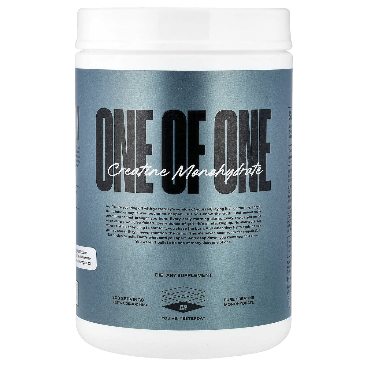 ONE OF ONE, Creatine Monohydrate, 35.3 oz (1 kg)
