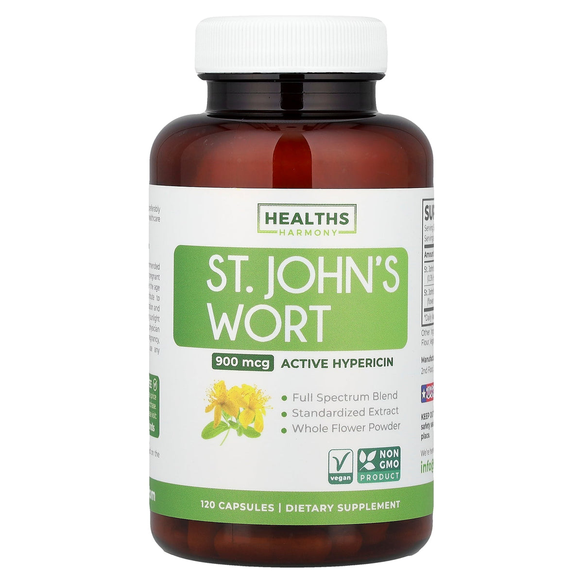 Healths Harmony, St. John's Wort, 120 Capsules