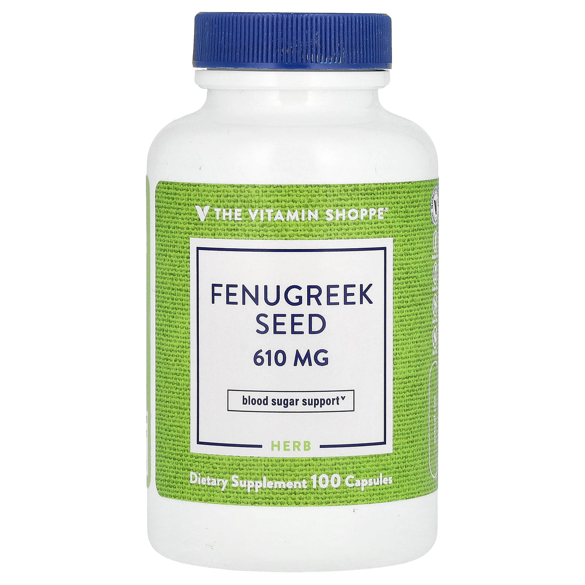The Vitamin Shoppe, Fenugreek Seed, 610 mg, 100 Capsules