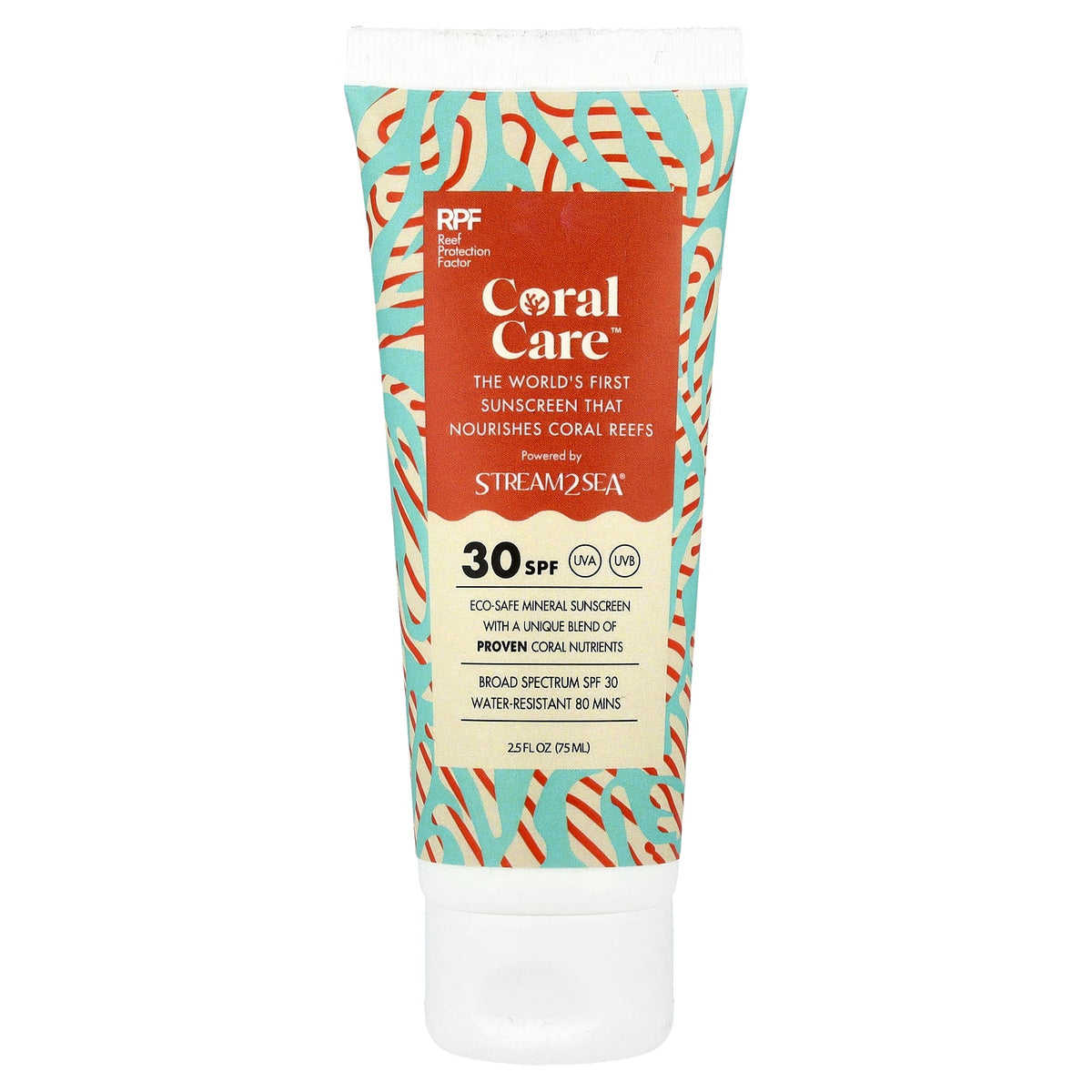 Stream2Sea, Coral Care™ Sunscreen, SPF 30, 2.5 fl oz (75 ml)
