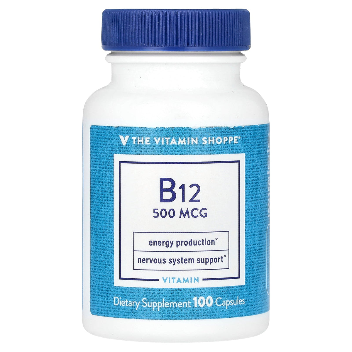 The Vitamin Shoppe, B12, 500 mcg, 100 Capsules