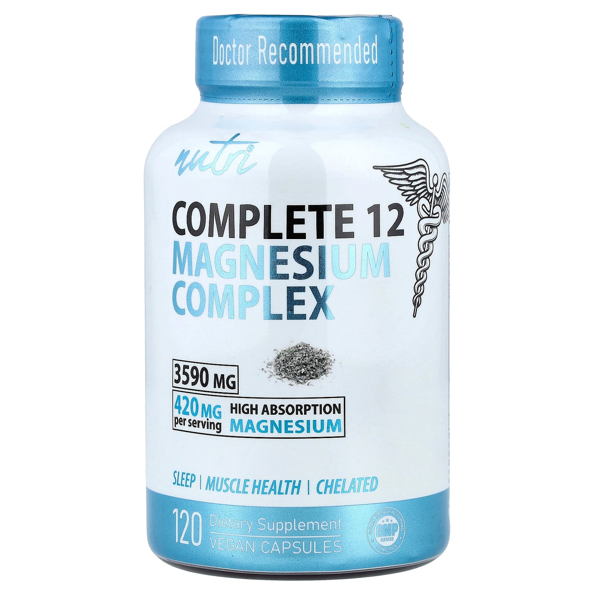Nutri, Complete 12 Magnesium Complex, 120 Vegan Capsules