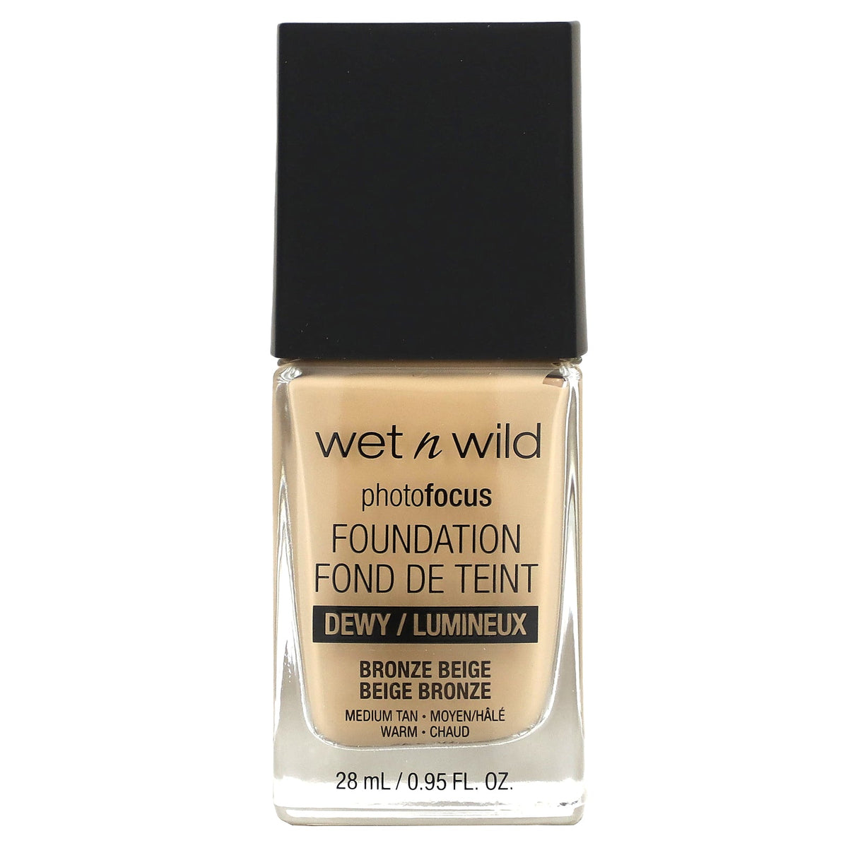 wet n wild, PhotoFocus, Foundation, Dewy, 1111526 Bronze Beige, 0.95 fl oz (28 ml)