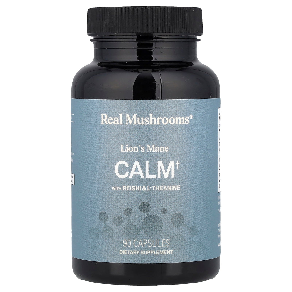 Real Mushrooms, Calm, Lion's Mane with Reishi & L-Theanine, 90 Capsules