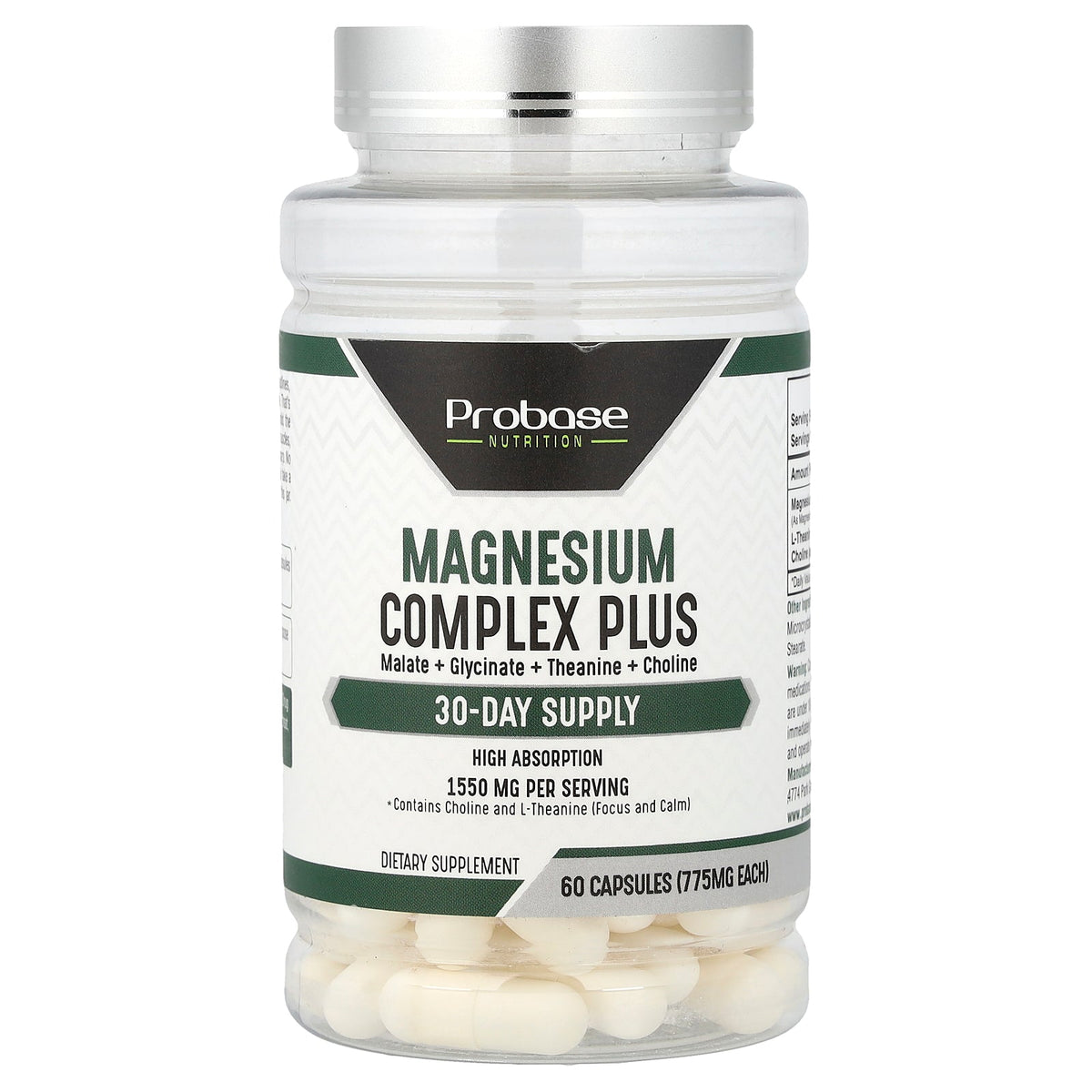 Probase Nutrition, Magnesium Complex Plus, 60 Capsules