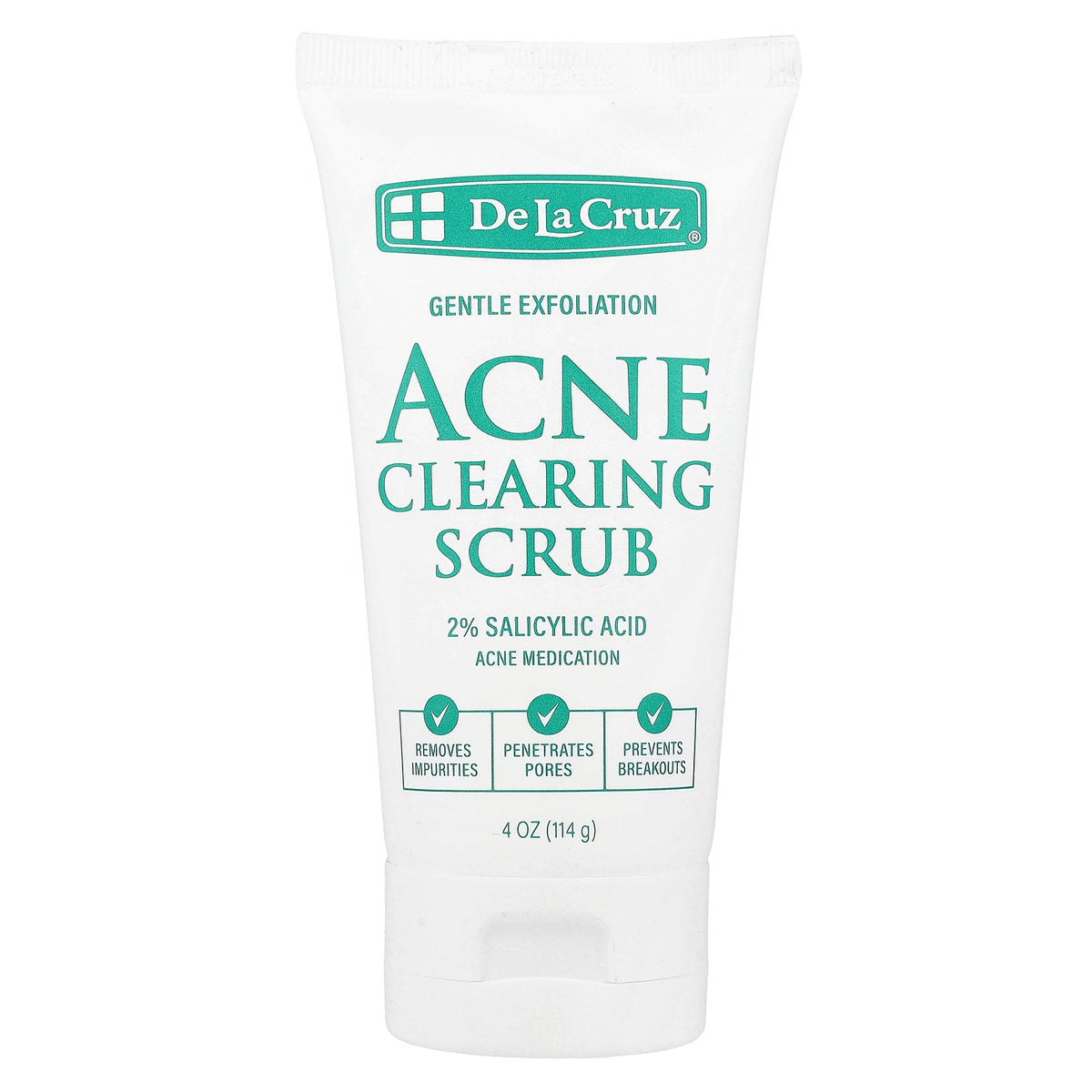 De La Cruz, Acne Clearing Scrub, 4 oz (114 g)