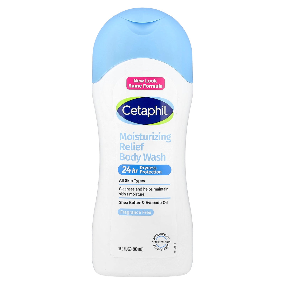 Cetaphil, Moisturizing Relief Body Wash, All Skin Types, Fragrance Free, 16.9 fl oz (500 ml)