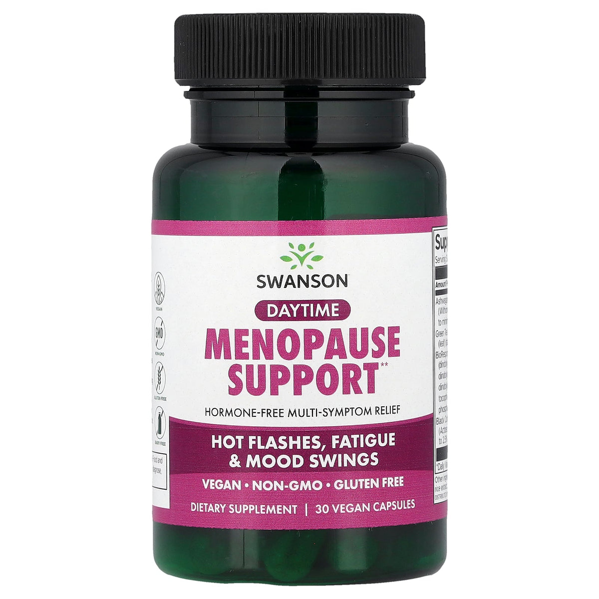 Swanson Vitamins, Daytime Menopause Support, 30 Vegan Capsules