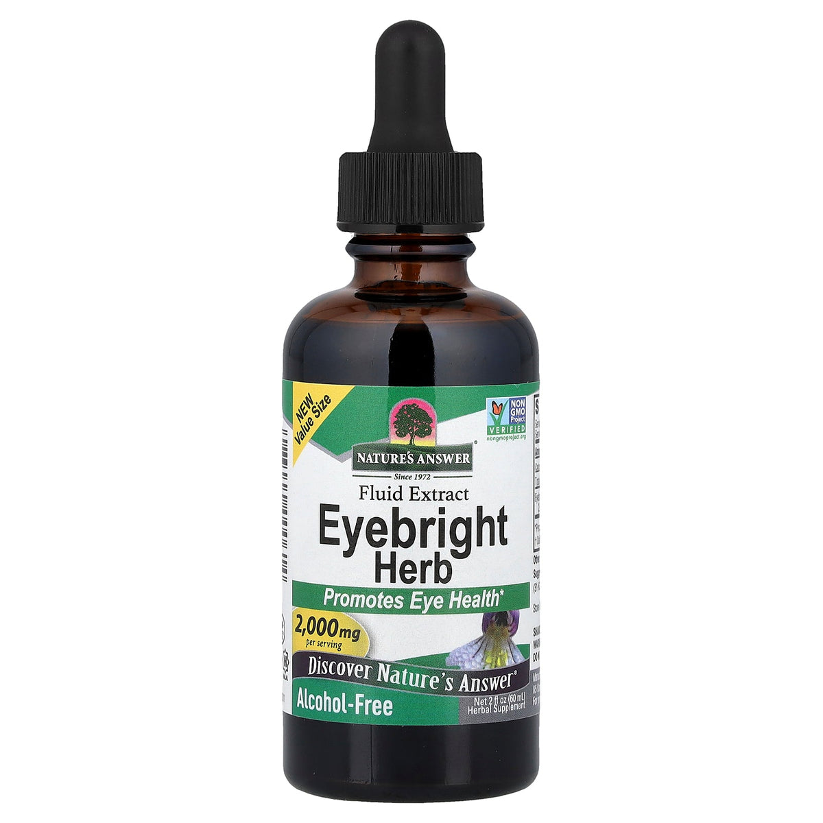 Nature's Answer, Eyebright Herb, Fluid Extract, Alcohol Free, 2 fl oz (60 ml)