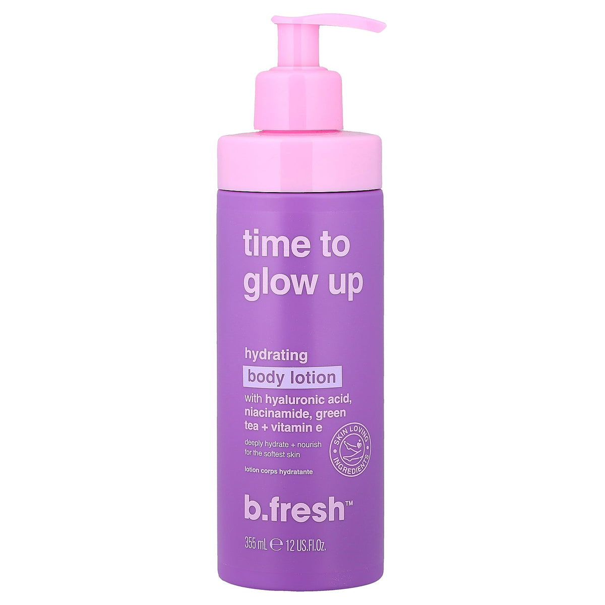 b.fresh, Time To Glow Up, Hydrating Body Lotion, 12 fl oz (355 ml)