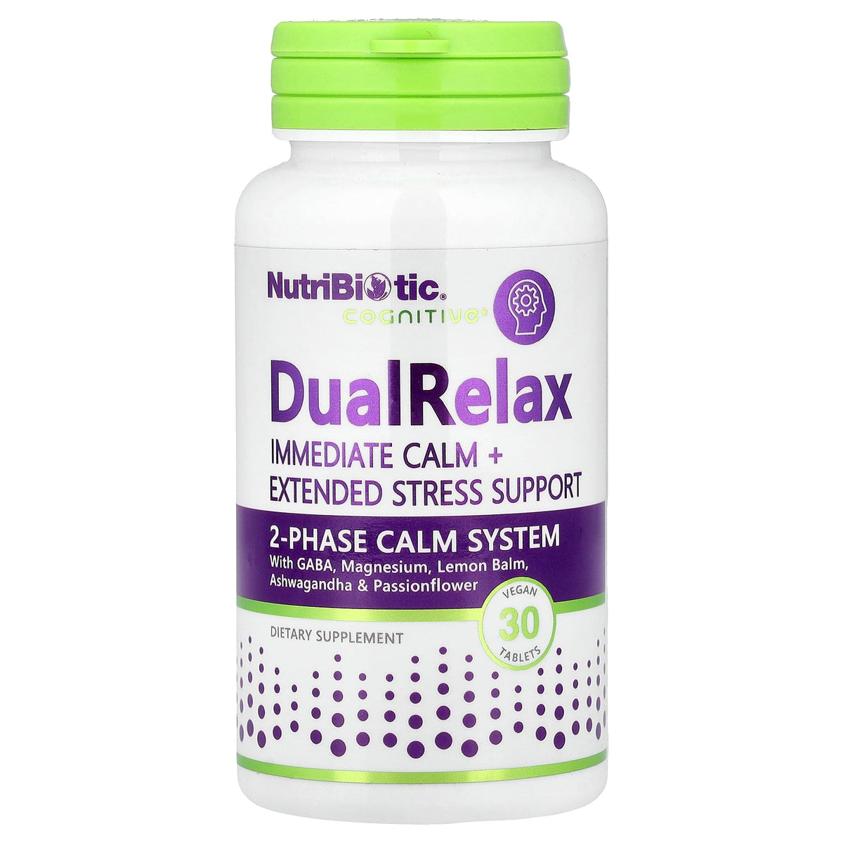 NutriBiotic, DualRelax, 30 Vegan Tablets