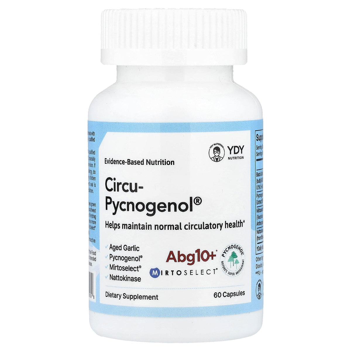YDY, Circu-Pycnogenol®, 60 Capsules