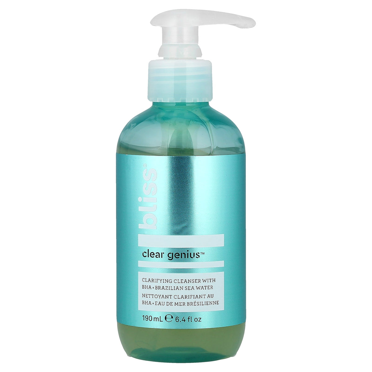 Bliss, Clear Genius™, Clarifying Cleanser with BHA + Brazilian Sea Water, 6.4 fl oz (190 ml)