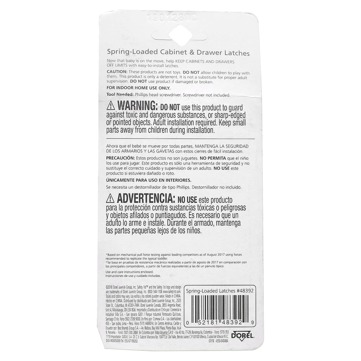 Safety 1st, Spring-Loaded Cabinet & Drawer Latches, 10 Pack