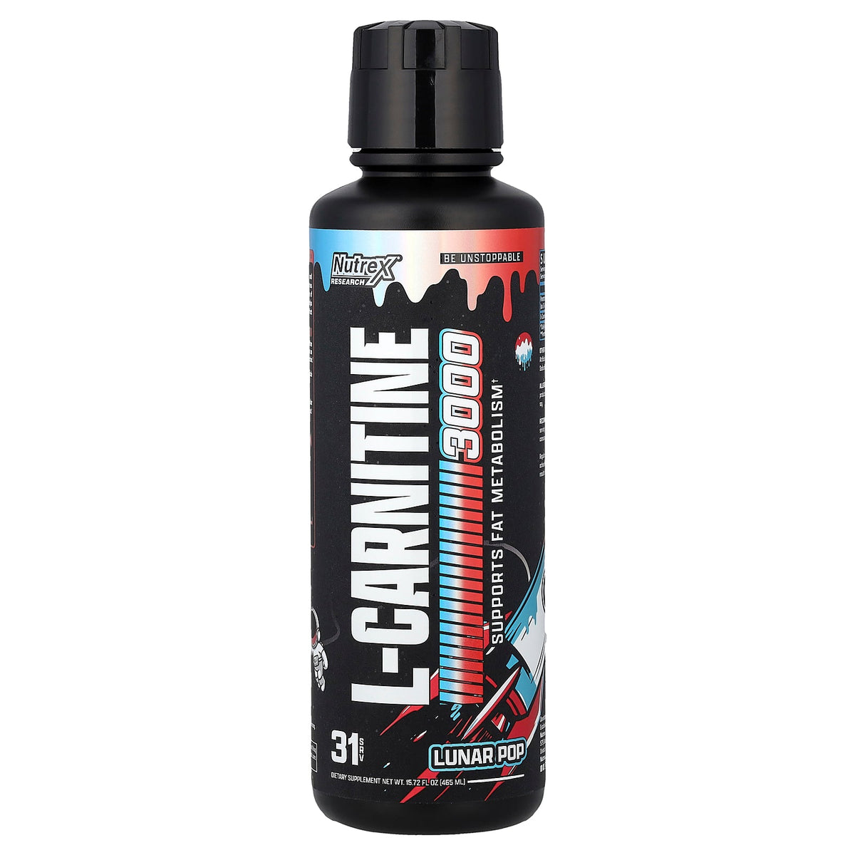 Nutrex Research, L-Carnitine 3000, Lunar Pop, 15.72 fl oz (465 ml)