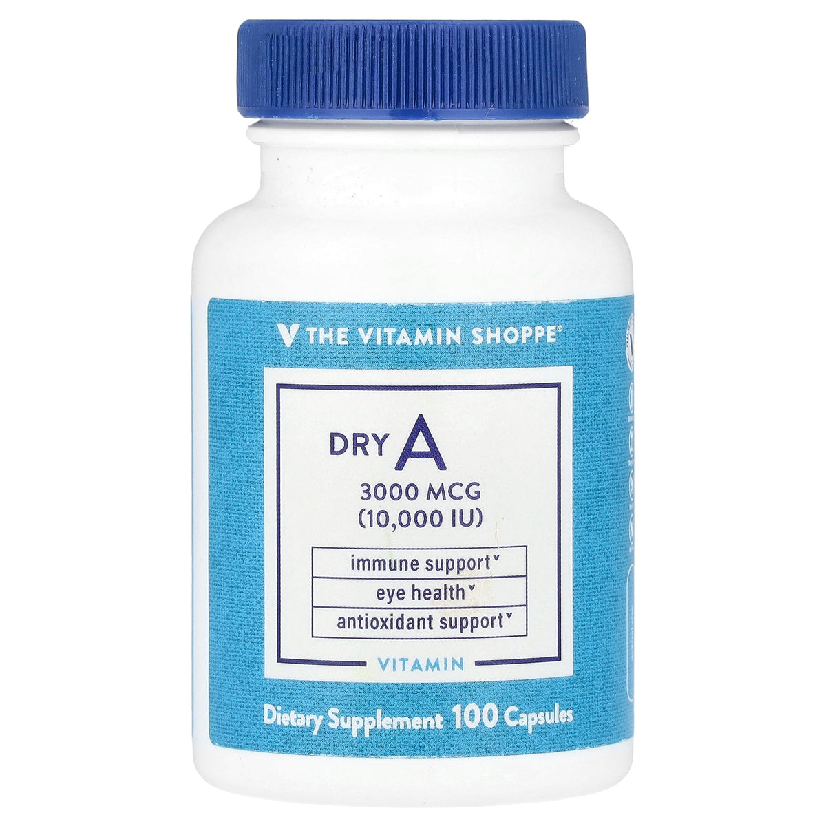 The Vitamin Shoppe, Dry A, 3,000 mcg (10,000 IU), 100 Capsules