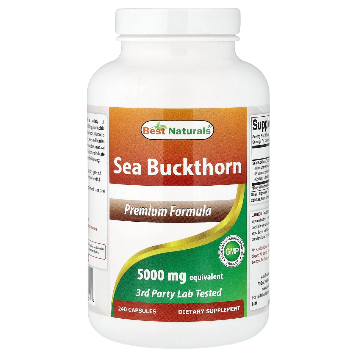 Best Naturals, Sea Buckthorn, 240 Capsules (500 mg per Capsule)