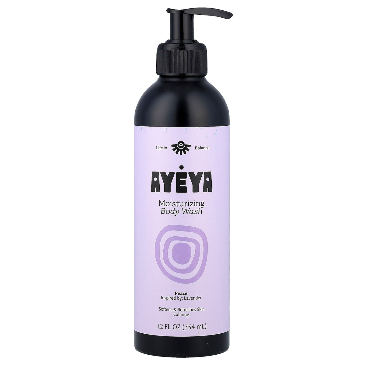 Ayeya, Moisturizing Body Wash, Lavender, 12 fl oz (354 ml)