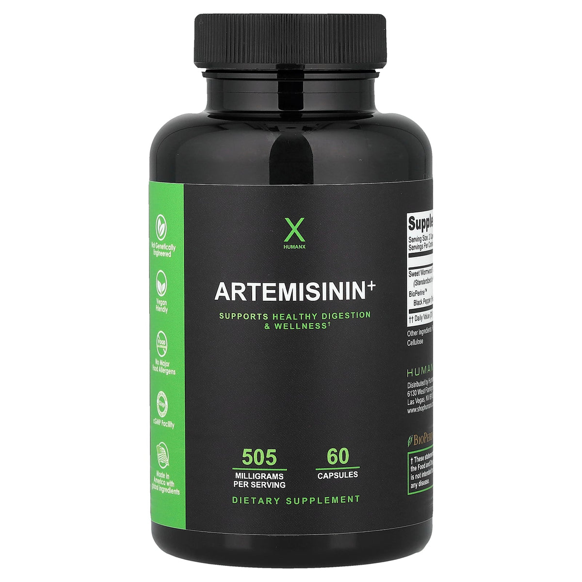Humanx, Artemisinin+, 60 Capsules