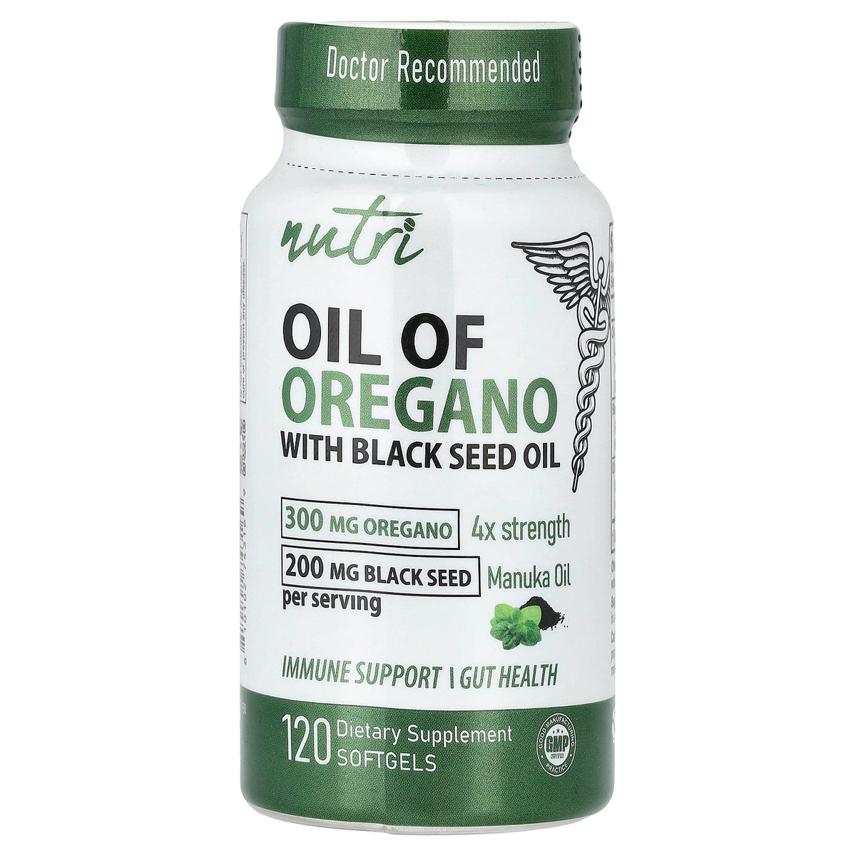 Nutri, Oil of Oregano with Black Seed Oil, 120 Softgels