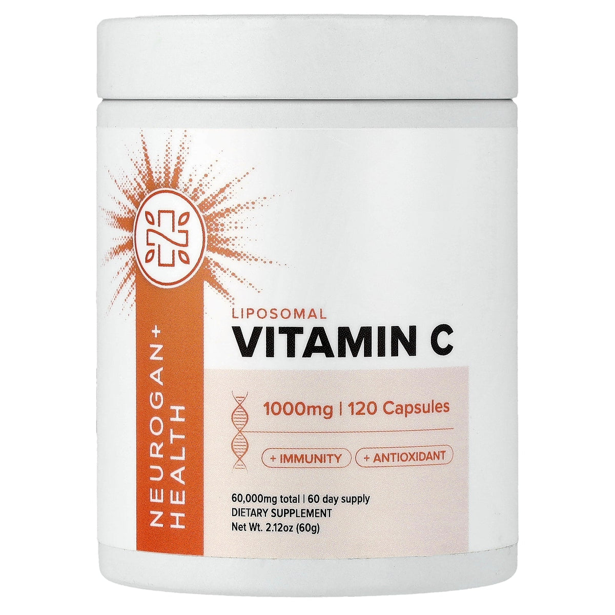 Neurogan Health, Liposomal Vitamin C, 120 Capsules (500 mg per Capsule)